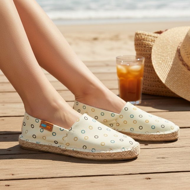 Retro Circle Pattern Espadrilles (Creator Uploaded)