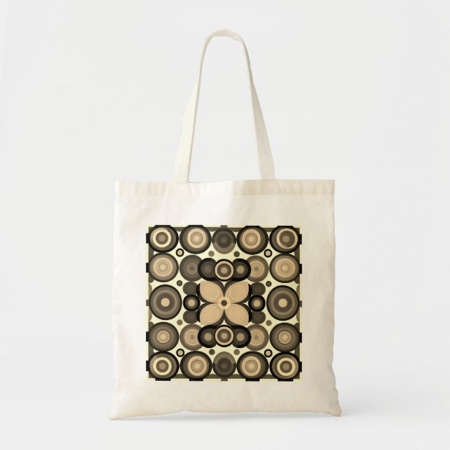 Retro Circle Tote Bag (Front)