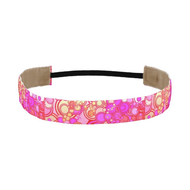 Retro Circles Athletic Headband (Front)