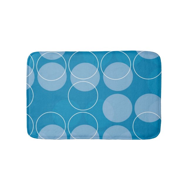 Retro circles bathroom mat (Front)