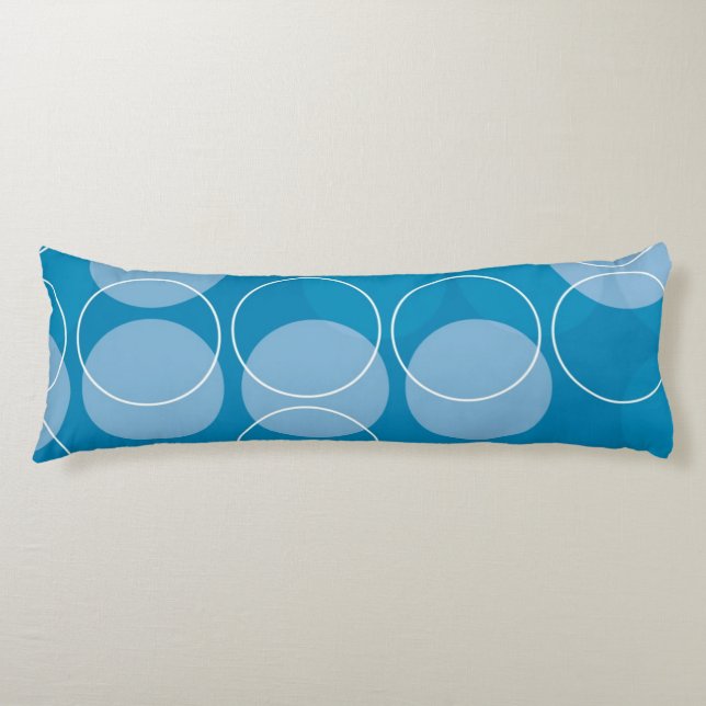 Retro circles body pillow (Front)