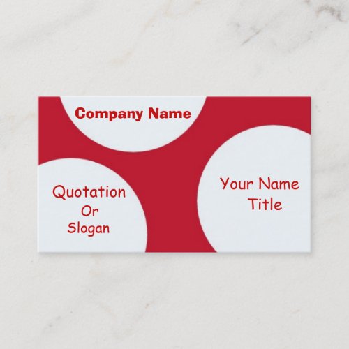 Retro Circles Business Card