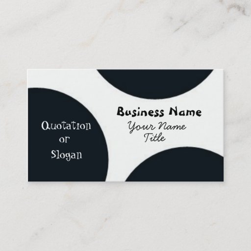 Customizable Retro Circles Business Card