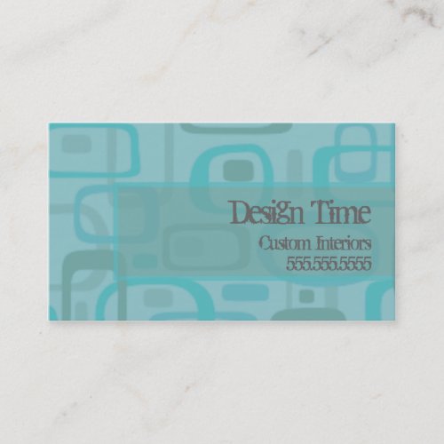 retro circles business card templates