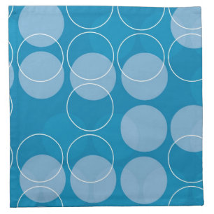 Retro circles cloth napkin
