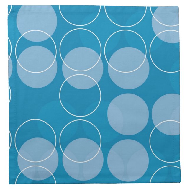 Retro circles cloth napkin (Front)
