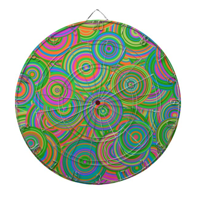 retro circles dartboard (Front)