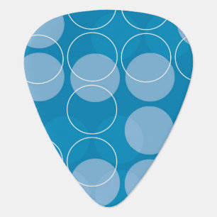 Retro circles guitar pick