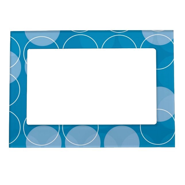 Retro circles magnetic picture frame (Front)