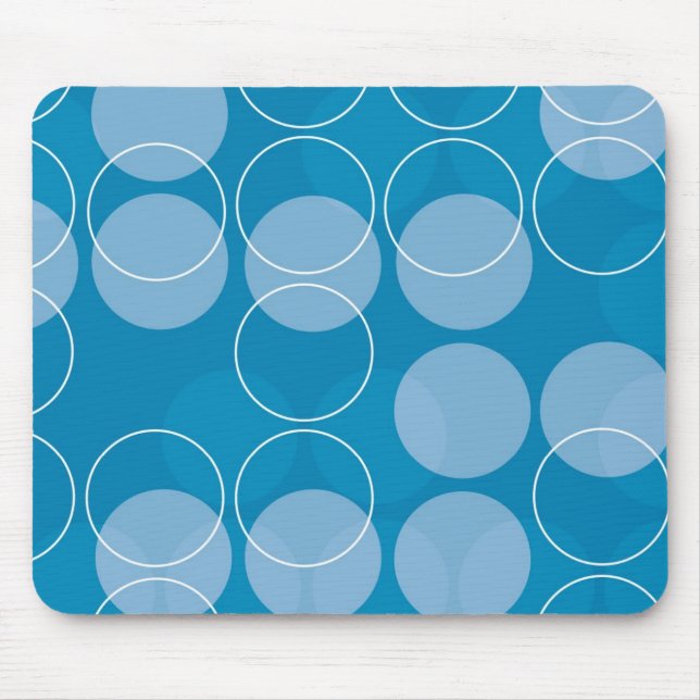 Retro circles mouse pad (Front)