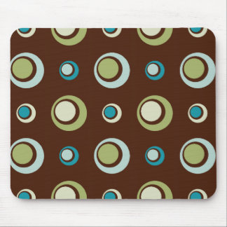 Retro Circles Mouse Pad