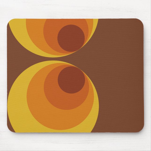 Retro Circles Mousepad (Front)