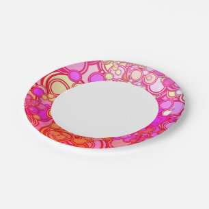 Retro Circles Paper Plates