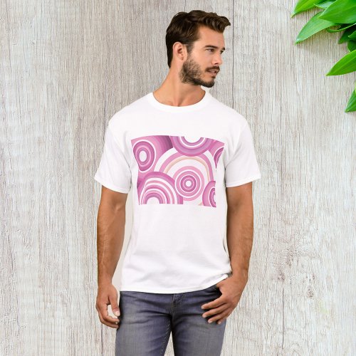 Retro Circles Pattern T_Shirt