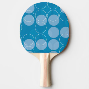 Retro circles ping pong paddle