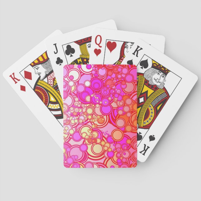 Retro Circles Poker Cards (Back)
