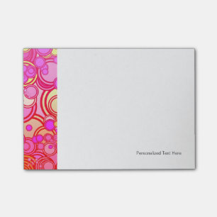 Retro Circles Post-it Notes
