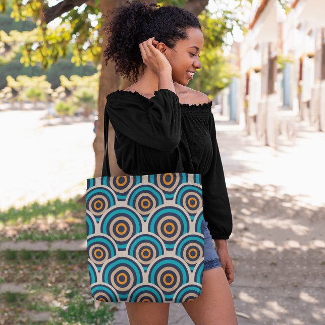 Retro circles tote bag (Creator Uploaded)