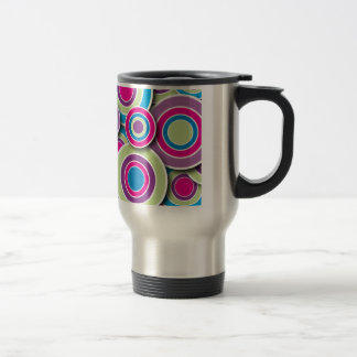 Retro Circles Travel Mug
