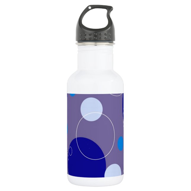 Retro Circles Water Bottle (Front)