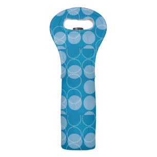 Retro circles wine bag