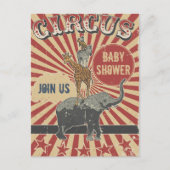 Retro Circus Baby Shower Invitation (Front)