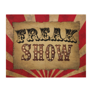 Retro Circus Poster Freak Show