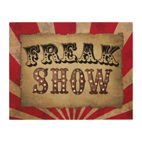 Retro Circus Poster Freak Show