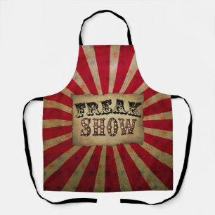 Retro Circus Poster Freak Show Apron
