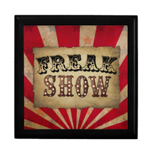 Retro Circus Poster Freak Show Gift Box