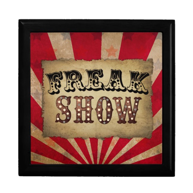 Retro Circus Poster Freak Show Gift Box (Front)