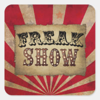 Retro Circus Poster Freak Show