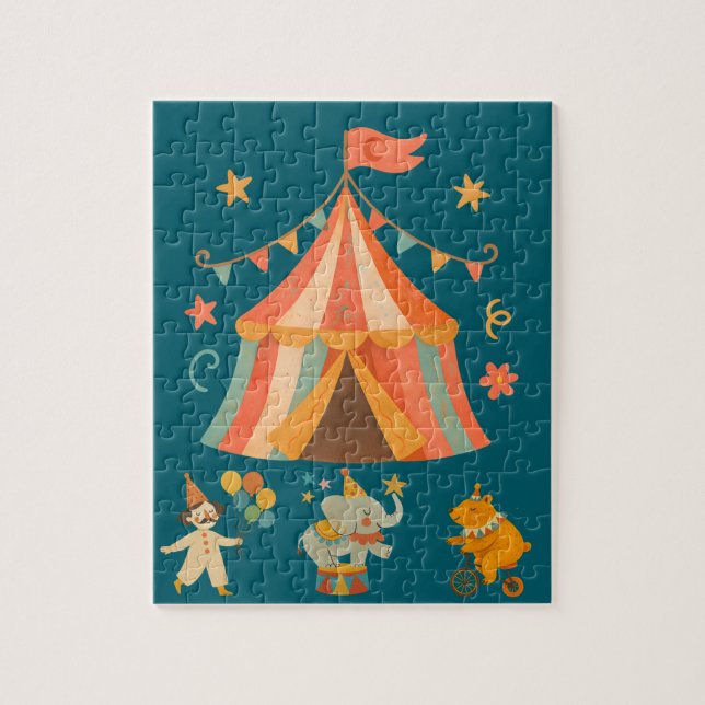 Retro Circus Storytime Jigsaw Puzzle (Vertical)