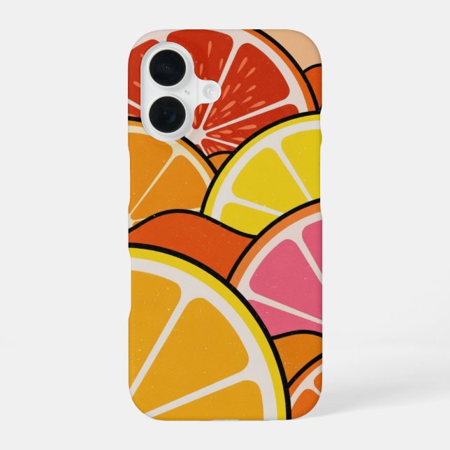 Retro Citrus Horizon iPhone Case (Back)