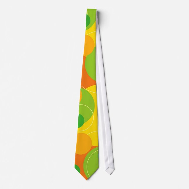 Retro Citrus Lemon Lime Tie (Front)