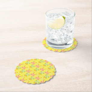 Retro Citrus Paper Coasters