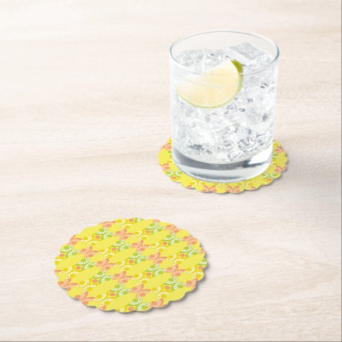 Retro Citrus Paper Coasters