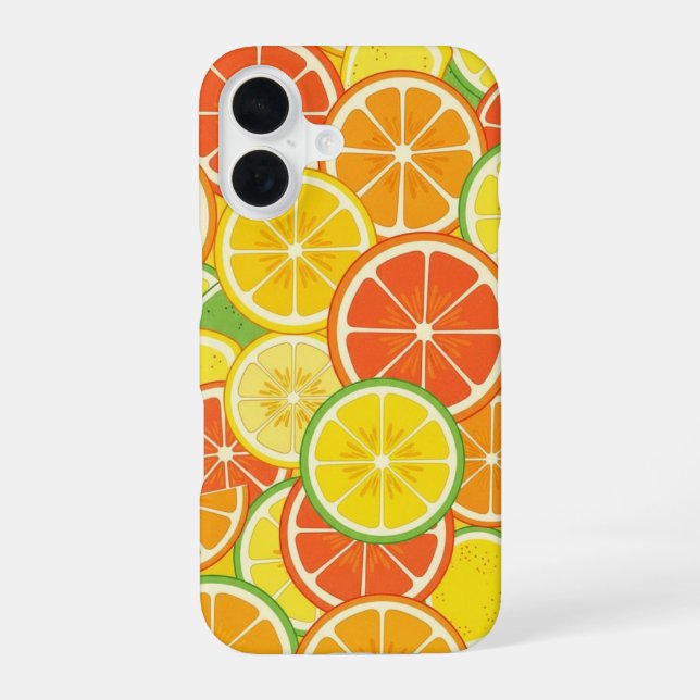 Retro Citrus Slice iPhone Case (Back)