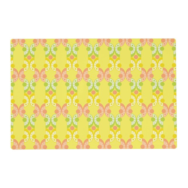 Retro Citrus Wipeable Placemat (Front)