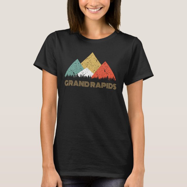 Retro City of Grand Rapids Mountain Shirt (Front)