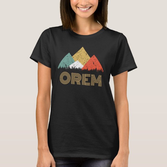 Retro City of Orem Mountain Shirt (Front)