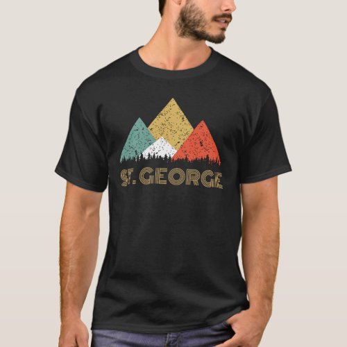 Retro City of St George Mountain Shirt
