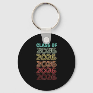 Retro Cl Of 2026 Graduation Year Almost There Seni Keychain