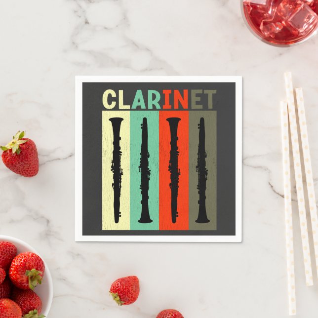 Retro Clarinet Napkins (Insitu)
