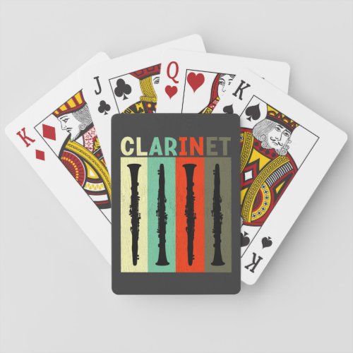 Retro Clarinet Playing Cards