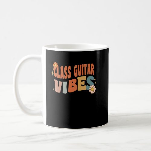 Retro Class Guitar Vibes Teacher Women Kids  Coffee Mug