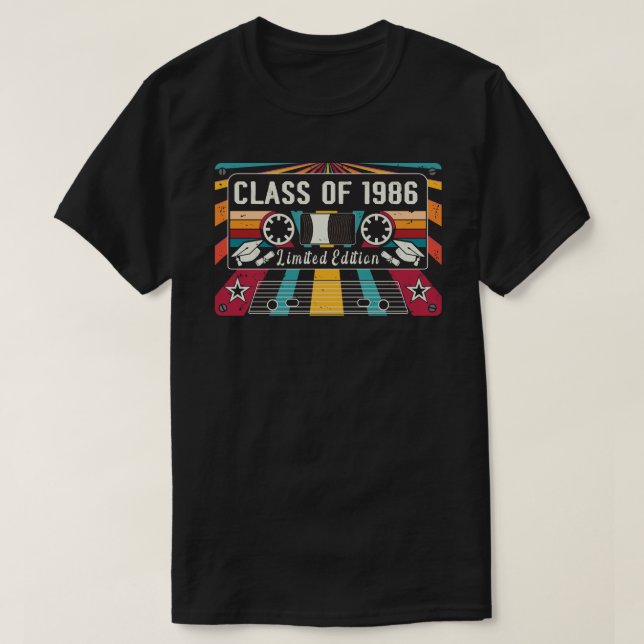 Retro Class of 1986 T-Shirt (Design Front)