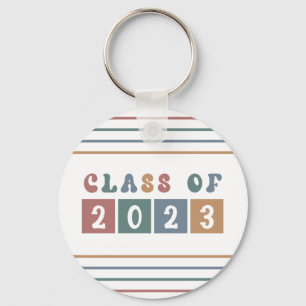 Retro Class of 2023 Graduation Keychain