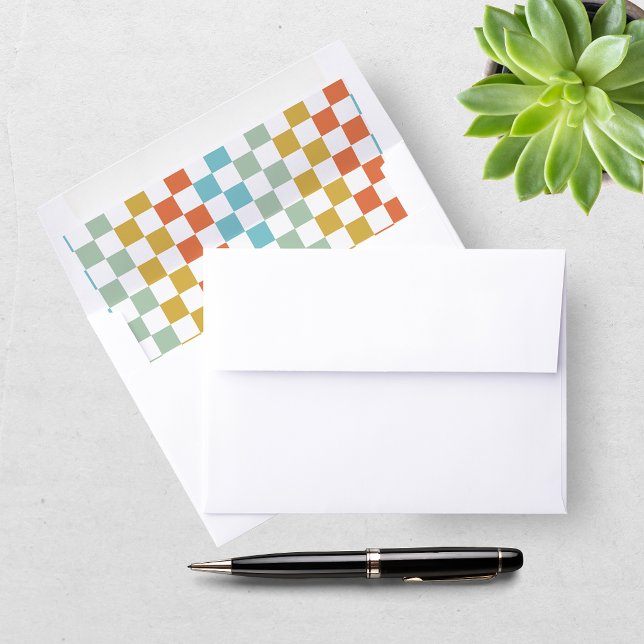 Retro Class of Congrats Graduation   Envelope Liner (Creator Uploaded)