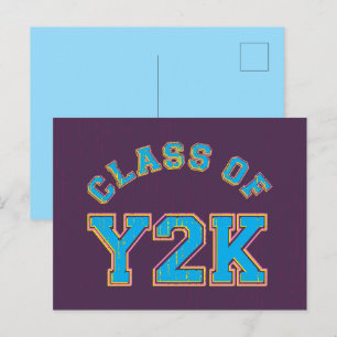 Retro Class Of Y2K Postcard
